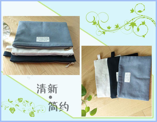 Cotone che allinea la tela semplice Pen Bags With Handles di Eco