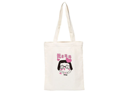 Qualità  Custom Printed Cute Canvas Tote Bags Shopper Silk Screen Printed fabbrica