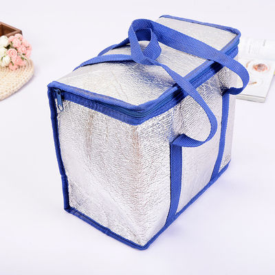 la borsa termica di vendita calda del dispositivo di raffreddamento del foglio di alluminio portatile personalizza la scatola più fresca isolata bolla per la consegna dell'alimento