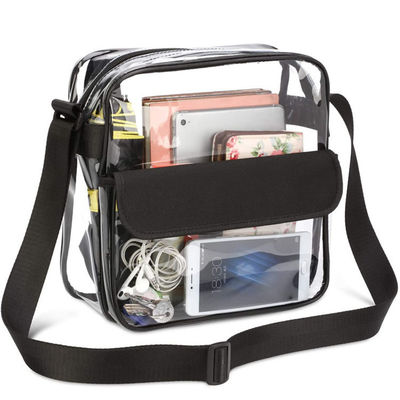 La lettera su misura di Logo Clear Crossbody Purse Bag rattoppa la chiara spalla Tote Bag della palestra approvata disponibile dello stadio