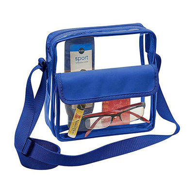 La lettera su misura di Logo Clear Crossbody Purse Bag rattoppa la chiara spalla Tote Bag della palestra approvata disponibile dello stadio