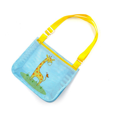 I bambini insabbiano via Mesh Bag Kids Toys Storage sveglio portatile insacca la borsa grande di nuoto della spiaggia