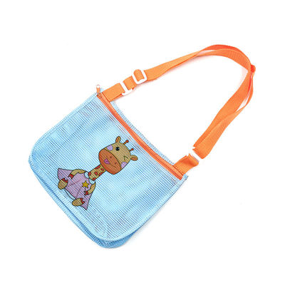 I bambini insabbiano via Mesh Bag Kids Toys Storage sveglio portatile insacca la borsa grande di nuoto della spiaggia