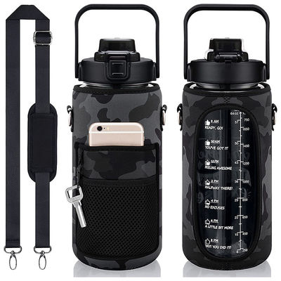 La copertura della cassa della bottiglia di acqua di sport ha isolato il campeggio portatile della manica del dispositivo di raffreddamento della bottiglia della borsa