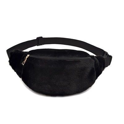 L'anca di Bum Bag Female Travel Bum dell'inverno della borsa della vita della pelliccia del coniglio del Faux di prezzo franco fabbrica conia la borsa casuale del petto del sacchetto del telefono