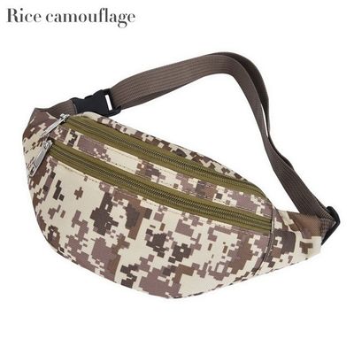 La borsa femminile su misura della vita equipaggia la borsa Fanny Pack Men Waist Pack unisex del petto di modo di marca della cinghia le borse della pancia che si increspano