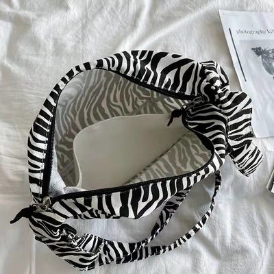 Capacità di signora Single Shoulder Bag di progettazione della zebra delle borse della tela di Eco della stampa del leopardo di modo grande