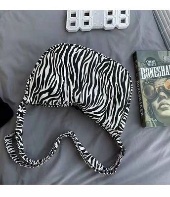 Capacità di signora Single Shoulder Bag di progettazione della zebra delle borse della tela di Eco della stampa del leopardo di modo grande