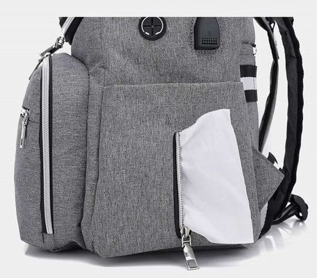Caricatore infantile di Mami Mummy Bag With USB dello zaino del pannolino del bambino 2 In1