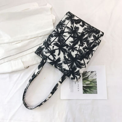 Leopardo 2022 dell'OEM che stampa il totalizzatore del cotone per borsa dei bambini della borsa a tracolla della maniglia della borsa di drogheria di stile di vita della borsa della borsa della tela delle donne la grande