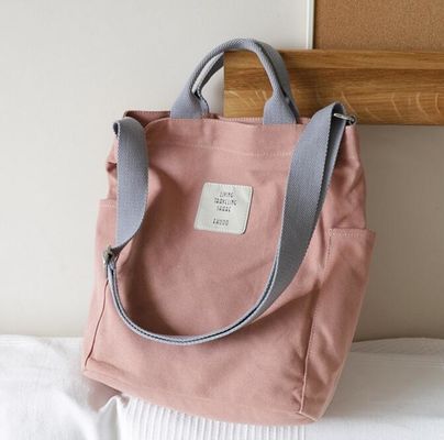 Le donne di lusso della tela della chiusura lampo coreana della borsa a tracolla insacca il totalizzatore semplice femminile di stampa della lettera della borsa di Women Messenger Bag del progettista