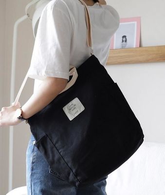 Le donne di lusso della tela della chiusura lampo coreana della borsa a tracolla insacca il totalizzatore semplice femminile di stampa della lettera della borsa di Women Messenger Bag del progettista
