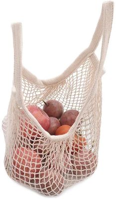 Il sacchetto della spesa netto Mesh Market Tote Organizer Portable riutilizzabile della corda del cotone per i giocattoli della spiaggia di stoccaggio della drogheria ortaggio da frutto