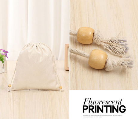 Personalizzi tela di tela della borsa di cordone della borsa di polvere del cotone la piccola per il presente del regalo delle scarpe