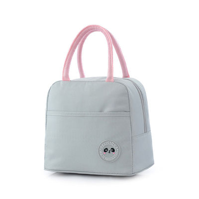 Borsa più fresca isolata rosa su ordinazione del pranzo con servizio dell'OEM per scuola
