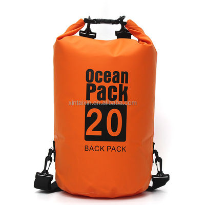 Campeggio impermeabile della spiaggia della borsa asciutta 20L del PVC del pacchetto 500D dell'oceano