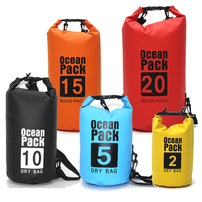Campeggio impermeabile della spiaggia della borsa asciutta 20L del PVC del pacchetto 500D dell'oceano