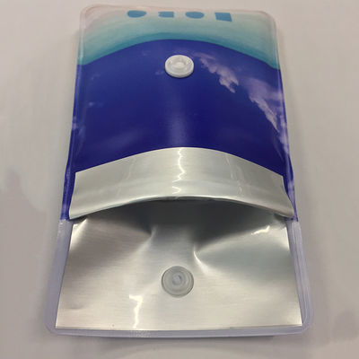Chiusura del bottone del sacchetto del portacenere del PVC EVA Aluminum Foil Reusable Pocket