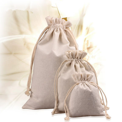 Personalizzi la tasca di tela del cotone della borsa dei gioielli di Mini Drawstring Bag Gift Pouch