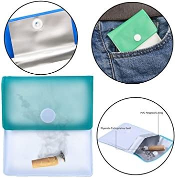 Sigaretta Ash Pouch Compact Fireproof Odorless del PVC dell'OEM EVA Pocket Ashtray Portable