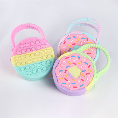 Decompressione Toy Bags Silicone Girl Boy Unicorn Pop Press Schoolbag dei bambini