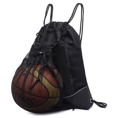 La multi borsa di cordone funzionale di Oxford mette in mostra la pallacanestro all'aperto dello zaino