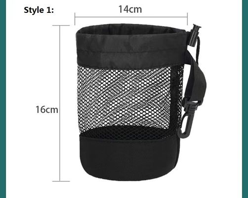 Pallina da tennis di golf di stoccaggio di Mesh Pocket Net Pouch For della borsa di cordone di sport del poliestere