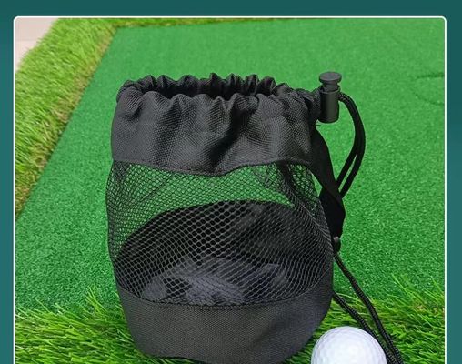 Pallina da tennis di golf di stoccaggio di Mesh Pocket Net Pouch For della borsa di cordone di sport del poliestere