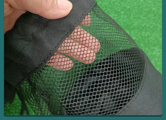 Pallina da tennis di golf di stoccaggio di Mesh Pocket Net Pouch For della borsa di cordone di sport del poliestere