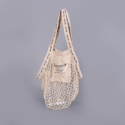 Tasca di compera di Mesh Bags With Custom Logo delle grandi donne della borsa netta del cotone organico