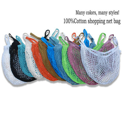 Tasca di compera di Mesh Bags With Custom Logo delle grandi donne della borsa netta del cotone organico