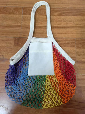 Tasca di compera di Mesh Bags With Custom Logo delle grandi donne della borsa netta del cotone organico