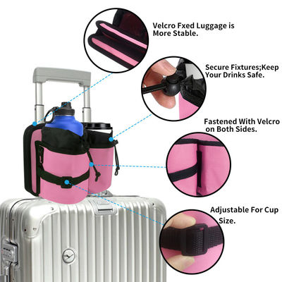 La carta bianca durevole del supporto di tazza di viaggio dei bagagli misura tutte le maniglie della valigia