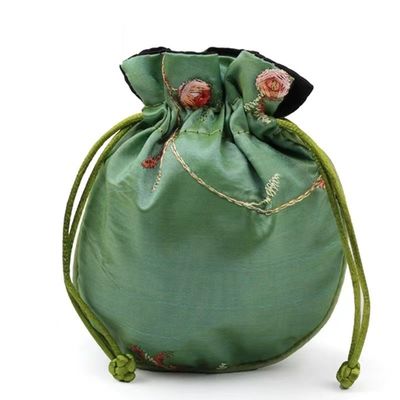 Borse multicolori del regalo della borsa della tasca dei gioielli del damasco del broccato di Mini Chinese Silk Drawstring Bag