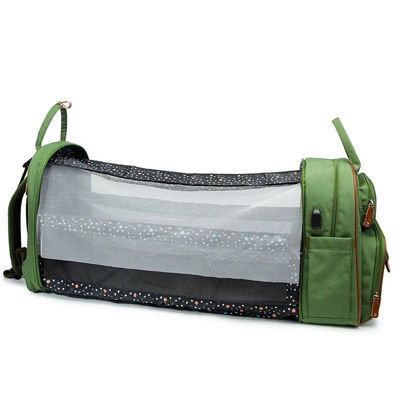Logo Mommy Baby Diaper Bag su ordinazione bagnato impermeabile con il letto cambiante