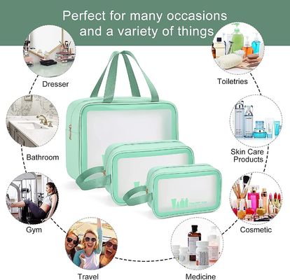 Borsa per gli uomini delle donne, organizzatore cosmetico dell'articolo da toeletta di viaggio della borsa di trucco impermeabile per gli accessori