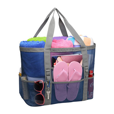 Borse della spiaggia di picnic di conservazione di calore di Mesh Transparent Bag Double Layer delle donne grandi