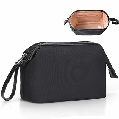 Borsa lavata su ordinazione della toilette di viaggio del poliestere della borsa cosmetica dell'articolo da toeletta del poliestere degli uomini all'ingrosso dell'adulto per gli uomini