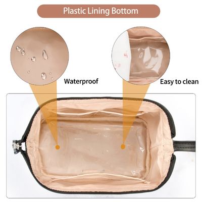 Borsa lavata su ordinazione della toilette di viaggio del poliestere della borsa cosmetica dell'articolo da toeletta del poliestere degli uomini all'ingrosso dell'adulto per gli uomini