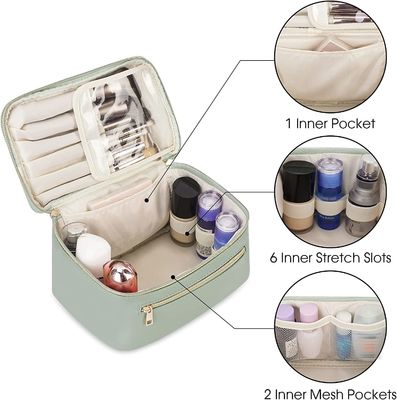 La borsa cosmetica del sacchetto di trucco impermeabile cosmetico del sacchetto per le donne increspa il sacchetto di Mini Travel Makeup Toiletry Bags
