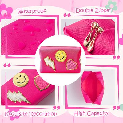organizzatore di gusto squisito di trucco delle donne di viaggio della borsa cosmetica di cuoio impermeabile dell'unità di elaborazione