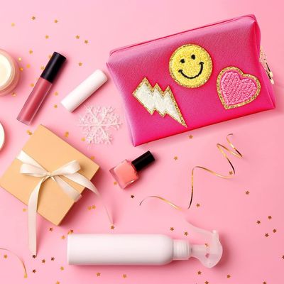 organizzatore di gusto squisito di trucco delle donne di viaggio della borsa cosmetica di cuoio impermeabile dell'unità di elaborazione