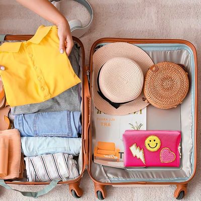 organizzatore di gusto squisito di trucco delle donne di viaggio della borsa cosmetica di cuoio impermeabile dell'unità di elaborazione