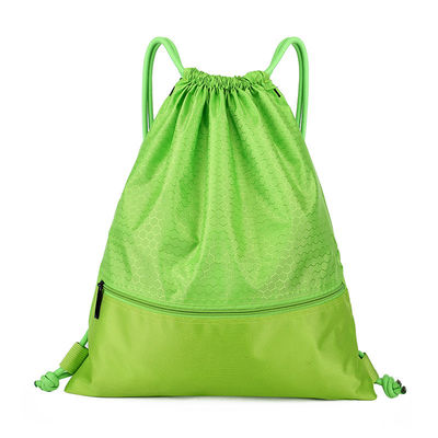 Borsa di scuola tropicale riutilizzabile su ordinazione del poliestere del cordone della borsa di corda di tirata per all'aperto