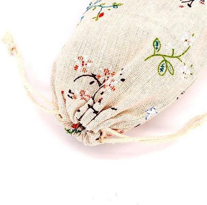 Le nozze dei sacchetti dei gioielli delle borse di cordone del cotone favoriscono la borsa per la festa di Natale