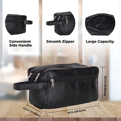 La borsa durevole dell'articolo da toeletta della capacità della lager che appende il corredo di Dopp per gli uomini innaffia la borsa di rasatura resistente per il viaggio