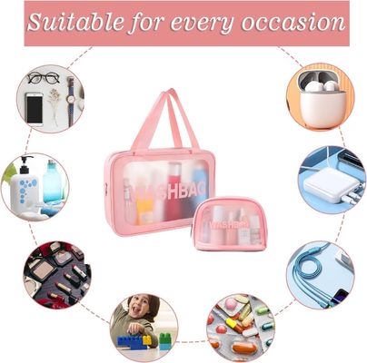 Resistente di acqua multifunzionale della borsa di trucco dell'articolo da toeletta di viaggio con la maniglia pratica