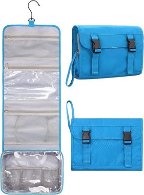 Doccia cosmetica impermeabile di Case For Bathroom dell'organizzatore di stoccaggio della borsa blu di trucco