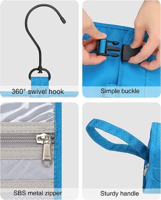 Doccia cosmetica impermeabile di Case For Bathroom dell'organizzatore di stoccaggio della borsa blu di trucco