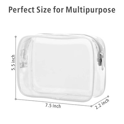 Borsa cosmetica di chiaro dell'articolo da toeletta della borsa di quarto di dimensione trucco impermeabile di viaggio per gli uomini delle donne